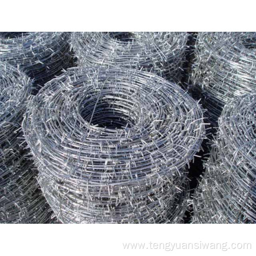 Hot galvanized plastic coated barbed